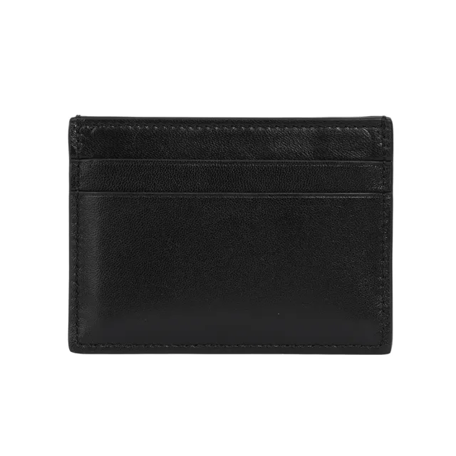 【LOEWE 羅威】Anagram 金色標誌納帕小羊皮4卡名片夾/卡片夾(黑色)