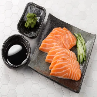 【華得水產】挪威鮭魚生魚片3盒(200g/盒/生食級)