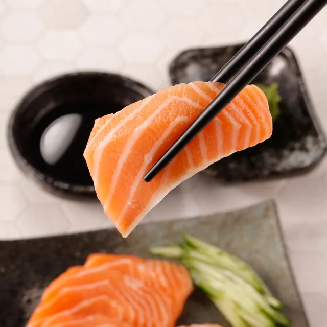 【華得水產】挪威鮭魚生魚片3盒(200g/盒/生食級)