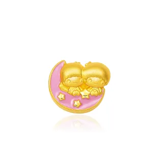 【Just Gold 鎮金店】Kiki&Lala 純金串珠(月亮)