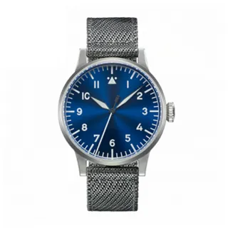 【Laco 朗坤】862081 德國工藝 MUNSTER BLAUE STUNDE 飛行員自動機械手錶 男款(機械錶 42mm)