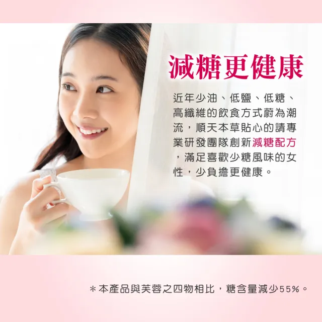 【順天本草】芙蓉之四物養美包-減糖版(10入/盒 紅潤好氣色)