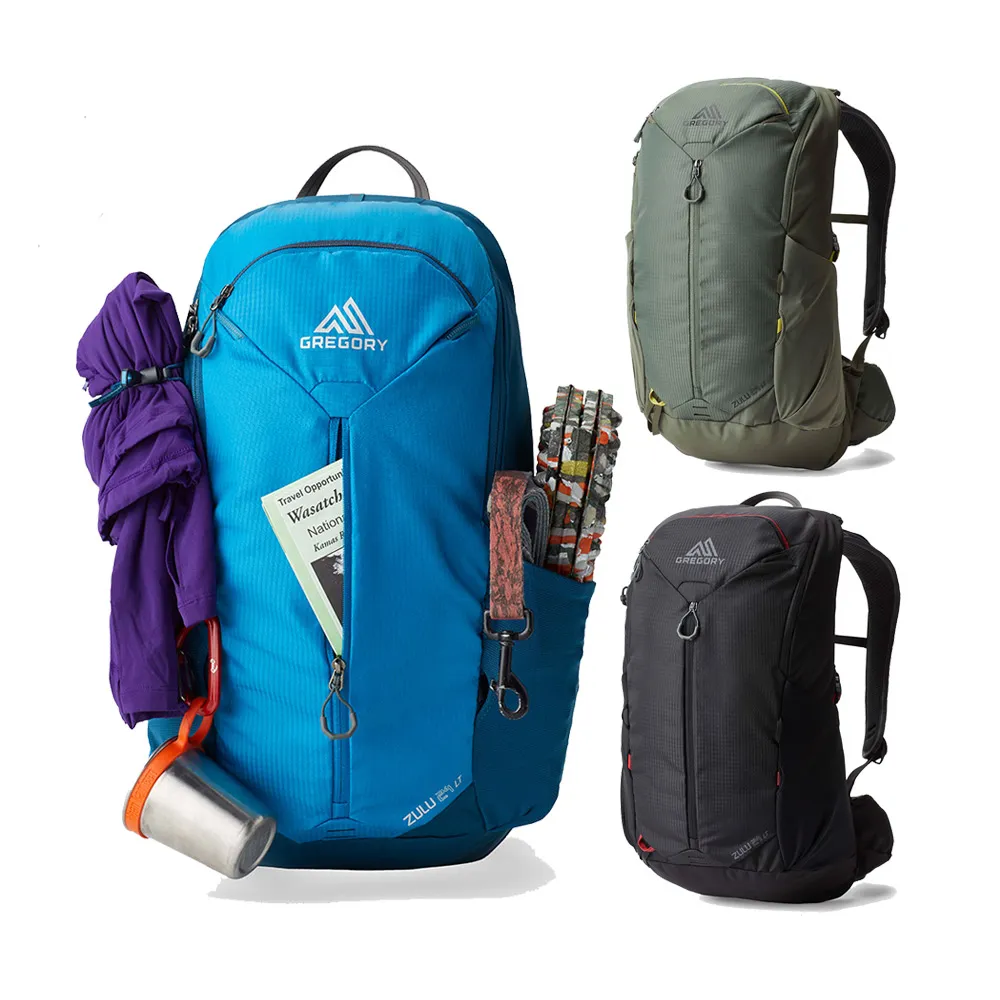 Gregory官方直營】24L ZULU LT 多功能背包登山包多色可選(透氣背板臀帶