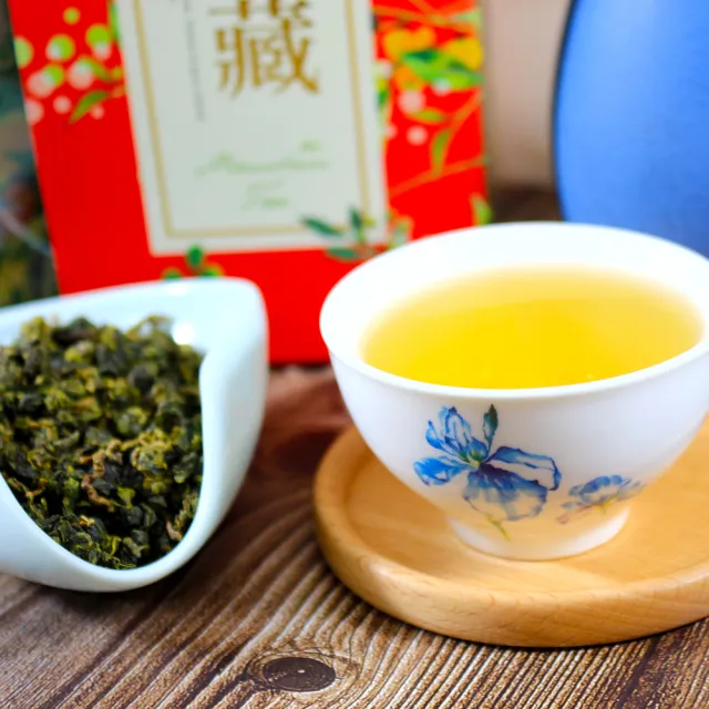 【龍源茶品】典藏茗韻杉林溪烏龍茶葉禮盒2罐x4組(150g/罐-共1200g-生青茶/無焙火/附提繩)