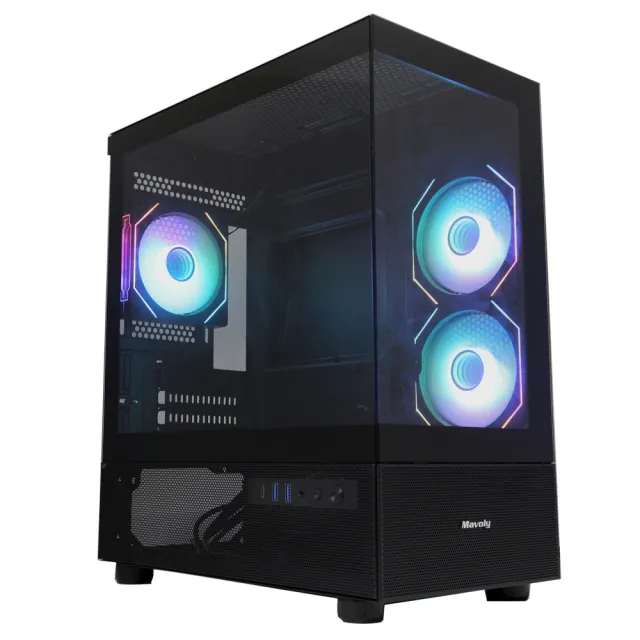 【微星平台】i7二十核RTX 5070 Win11{武鬥騎士W}海景房電競機(i7-14700F/B760/32G D5/1TB)