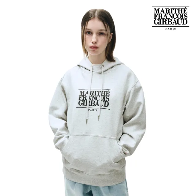 【MARITHE FRANCOIS GIRBAUD】官方旗艦 經典LOGO帽T MFG(淺麻灰)