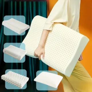 【Home of flowers】贈2入枕套-深度睡眠乳膠枕 4款可選(乳膠枕 護頸枕 無壓枕 枕頭 乳膠枕頭)