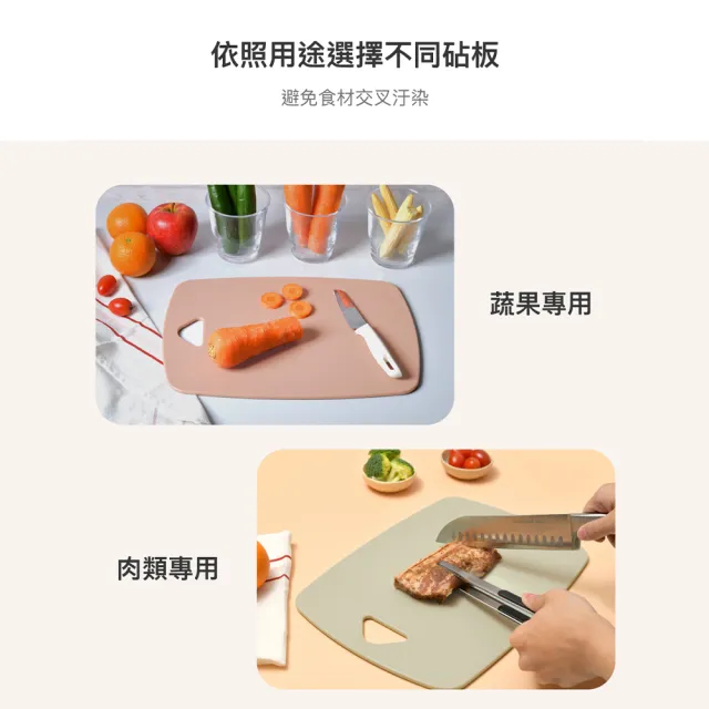 【LocknLock 樂扣樂扣】官方直營 莫蘭迪雙面PP料理砧板(二色任選)