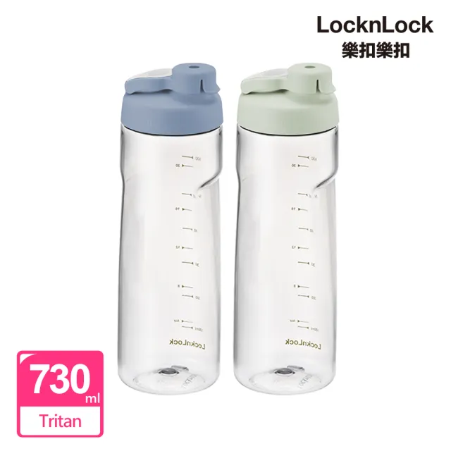 【LocknLock 樂扣樂扣】官方直營 Tritan簡約好握水壺 730ml(二色任選/運動水壺/組合用)