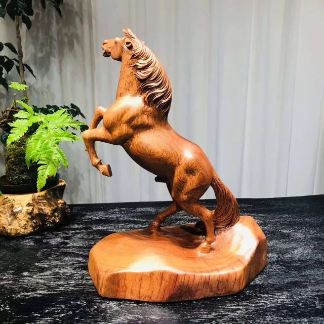 【桃花源創意工坊】平步青雲躍馬木雕(木雕)