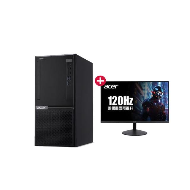【Acer 宏碁】24型電競螢幕組★i5 十四核心高效能電腦(VH3760T/i5-14500/16G/1TB SSD/W11 Pro)