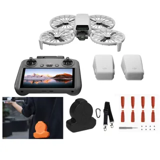 【DJI】FLIP 暢飛套裝 DJI RC 2 帶屏遙控器 空拍機 + 1年保險 + 128G卡 + 炫彩螺旋槳 + 葫蘆收納盒