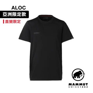 【Mammut 長毛象官方直營】QD LogoPrint T-Shirt AF PremBLK 全黑限定款-快乾上衣 黑PRT2 男款 #1017-07180