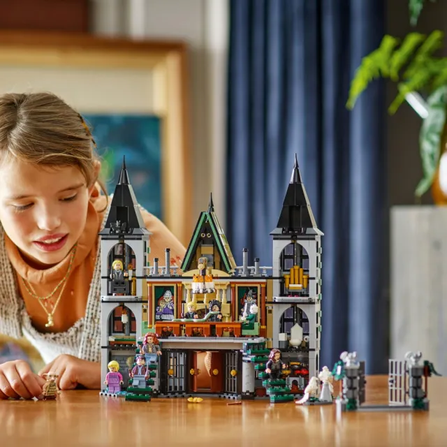 【LEGO 樂高】哈利波特系列 76453 馬份莊園(Harry Potter 馬份莊園模型 死神的聖物 兒童玩具 禮物)