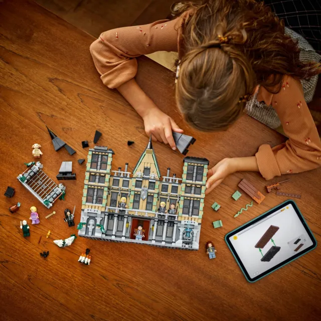 【LEGO 樂高】哈利波特系列 76453 馬份莊園(Harry Potter 馬份莊園模型 死神的聖物 兒童玩具 禮物)