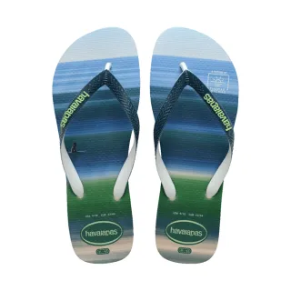 【havaianas 哈瓦仕】拖鞋 男鞋 夾腳拖 海浪 風景 Top Surf Sessions 漸層藍 4149094-7470M(哈瓦士)