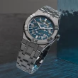 【Maurice Lacroix 艾美錶】AIKON 鏤空機械錶-藍灰/39mm 禮物 送禮(AI6007-SS002-031-1)