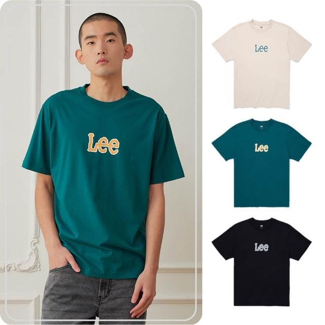 【Lee】男款 短袖T恤 / 描邊大LOGO 共3色 舒適版型(LB502018743 / LB50201897W / LB502018K11)