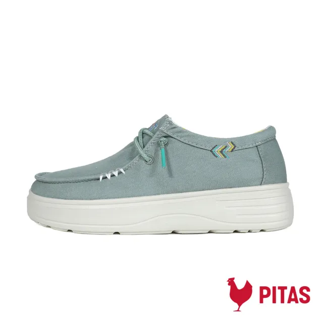 【Walk In Pitas】女鞋 BLOCK NATAL 厚底時尚懶人鞋/休閒鞋(PI2522-068 酪梨奶昔)