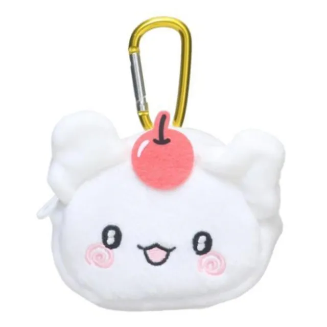 【小禮堂】雙11 Sanrio 三麗鷗 幽靈丸 絨毛扣環小物收納包 大臉款(平輸品)