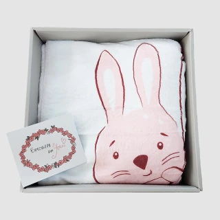 【Kori Deer 可莉鹿】彌月禮盒組-法蘭絨嬰兒童成長紀錄日期毯(嬰兒里程碑毯安撫毯包巾拍照背景毛毯空調毯)