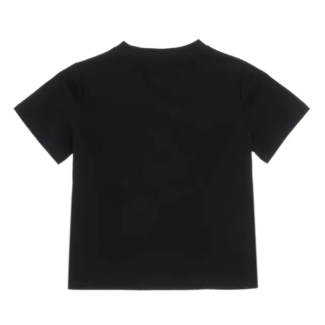 【PLAYBOY】簡約短版刺繡T-SHIRT(黑色)