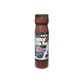 【AQUAFUN 水之樂】增豔飼料 中粒 600ml/280g(適用熱帶魚/七彩/血鸚鵡/慈鯛科/金魚)