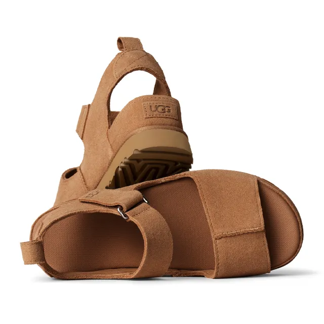 【UGG】涼鞋女鞋 真皮涼鞋 厚底鞋 經典款 Goldenstar Hi 栗子棕 UG1167356CHE