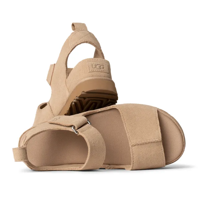 【UGG】涼鞋女鞋 真皮涼鞋 厚底鞋 經典款 Goldenstar Hi 沙色 UG1167356SAN