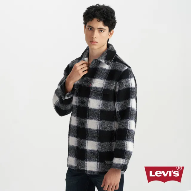 【LEVIS】男款 外套 灰藍格紋 襯衫外套 熱賣單品 0017F-0000