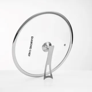【DIAMOND CHEF】純鈦輕量不沾鍋/炒鍋32CM(鈦鍋/附可站立鍋蓋/不挑爐具)
