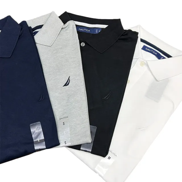 【NAUTICA】男女款 帆船 胸前小LOGO POLO衫 版型偏大(平輸品)