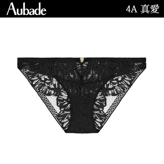 【Aubade】真愛蕾絲三角褲 性感小褲 法國進口 女內褲(4A-黑)