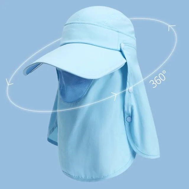 【MoonDy】618 帽子 遮陽帽 女帽 登山帽 釣魚帽 露營帽 戶外帽 防紫外線 帽簷 可拆卸 護頸 防曬帽子