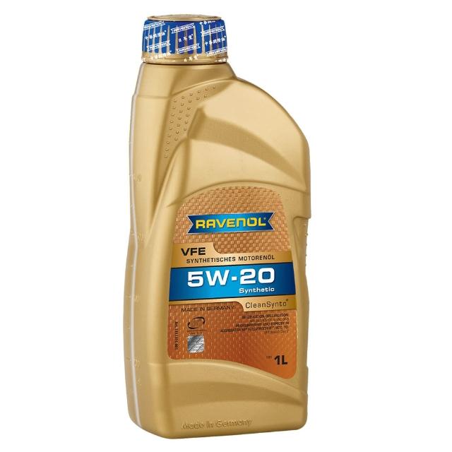 【RAVENOL 日耳曼】VFE SAE 5W-20 SN 合成節能機油M2C948-B(5入組)