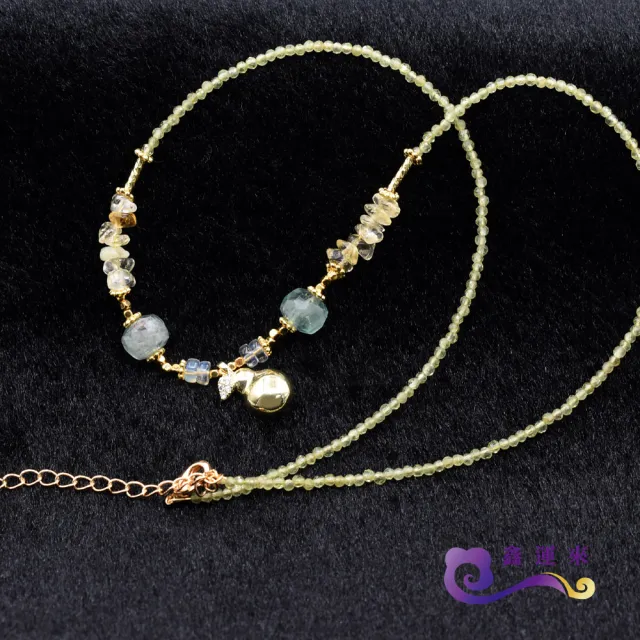 【鑫運來】◎氣質橄欖石葫蘆項鍊(N23)