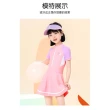 【橘魔法】愛心LOVE前拉鍊連身泳衣(內有安全褲 女童 泳裝 青少女 學生 快乾 速乾)