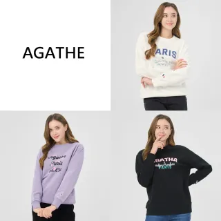 大碼福利AGATHA法漫高磅棉大學T3件(U)