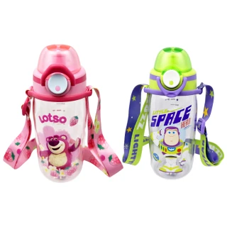 【Disney 迪士尼】Disney系列背帶直飲水瓶(迪士尼 直飲水杯 吸管水杯 兒童水壺 保溫瓶 保溫杯)