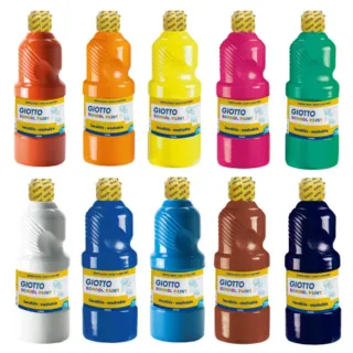 【義大利GIOTTO】可洗式兒童顏料500ml 單罐(好清洗 免加水顏料 水性顏料)
