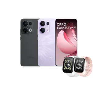 【OPPO】Reno13 Pro 6.83吋(2G/512G)+【Amazfit 華米】Bip 5 46mm大螢幕通話健康智慧手錶