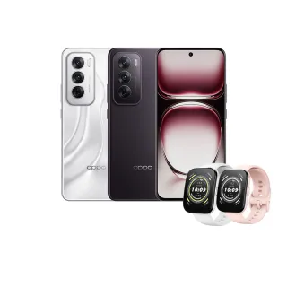 【OPPO】Reno12 6.7吋(12G/256G)+【Amazfit 華米】Bip 5 46mm大螢幕通話健康智慧手錶