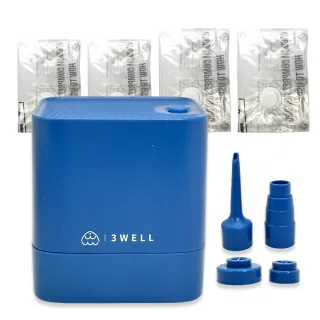 【3Well】2in1 魔速方塊抽充氣機含2大2中真空壓縮袋(露營抽充氣極快神器 抽氣幫浦 真空機)