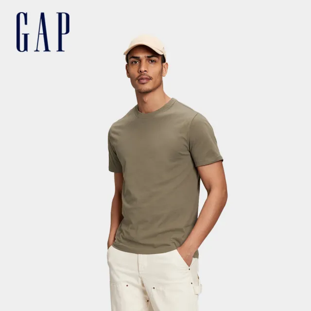 【GAP】男女裝 Logo純棉印花圓領短袖T恤/素T-多款任選(502022&842063)