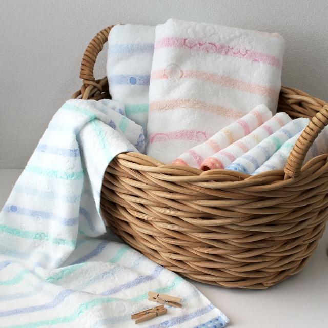 【KURI】日本泉州 100%純棉加厚毛浴巾_超值4件組(毛巾*2+浴巾*2)