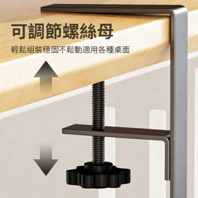 【ANTIAN】電腦桌面免釘桌下置物盒 多功能插排電源收納架掛籃 學生桌邊雜物收納盒 路由器線材繞線器