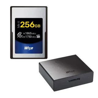 【Wise 裕拓】256GB CFexpress 4.0 Type A Mk-II 記憶卡 + RD-40CXA專屬高速讀卡機(公司貨)