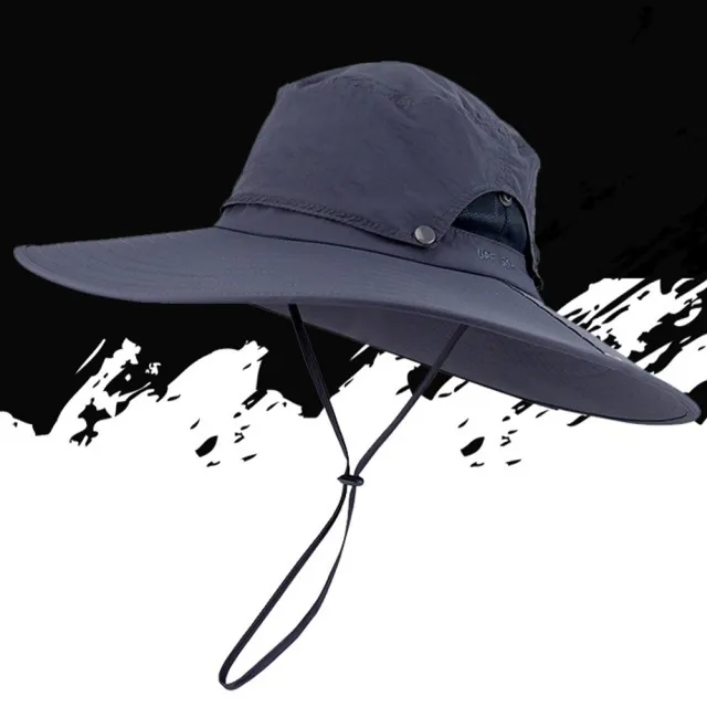 【LEESA】遮陽帽\帽子\登山帽\漁夫帽\防曬帽\男生帽子\大號\透氣帽\防紫外線\大簷帽\戶外帽\釣