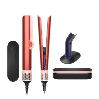 【dyson 戴森 限量福利品】HT01 Airstrait™ 二合一吹風直髮器(珊瑚莓禮盒版)