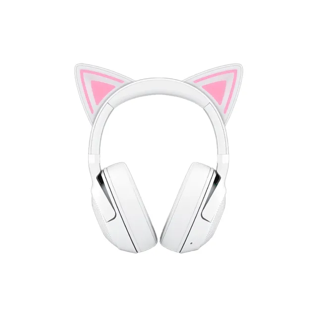 【Razer 雷蛇】北海巨妖  Kraken Kitty V2 BT 無線藍芽RGB遊戲耳麥-白色